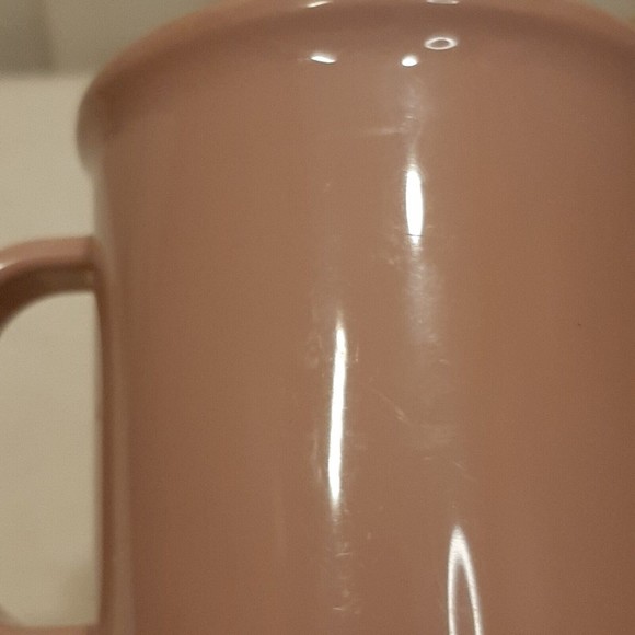 Vintage Rubbermaid Plastic Coffee Mugs Light Pink Mauve Melamine Replacement #3 - Picture 14 of 16